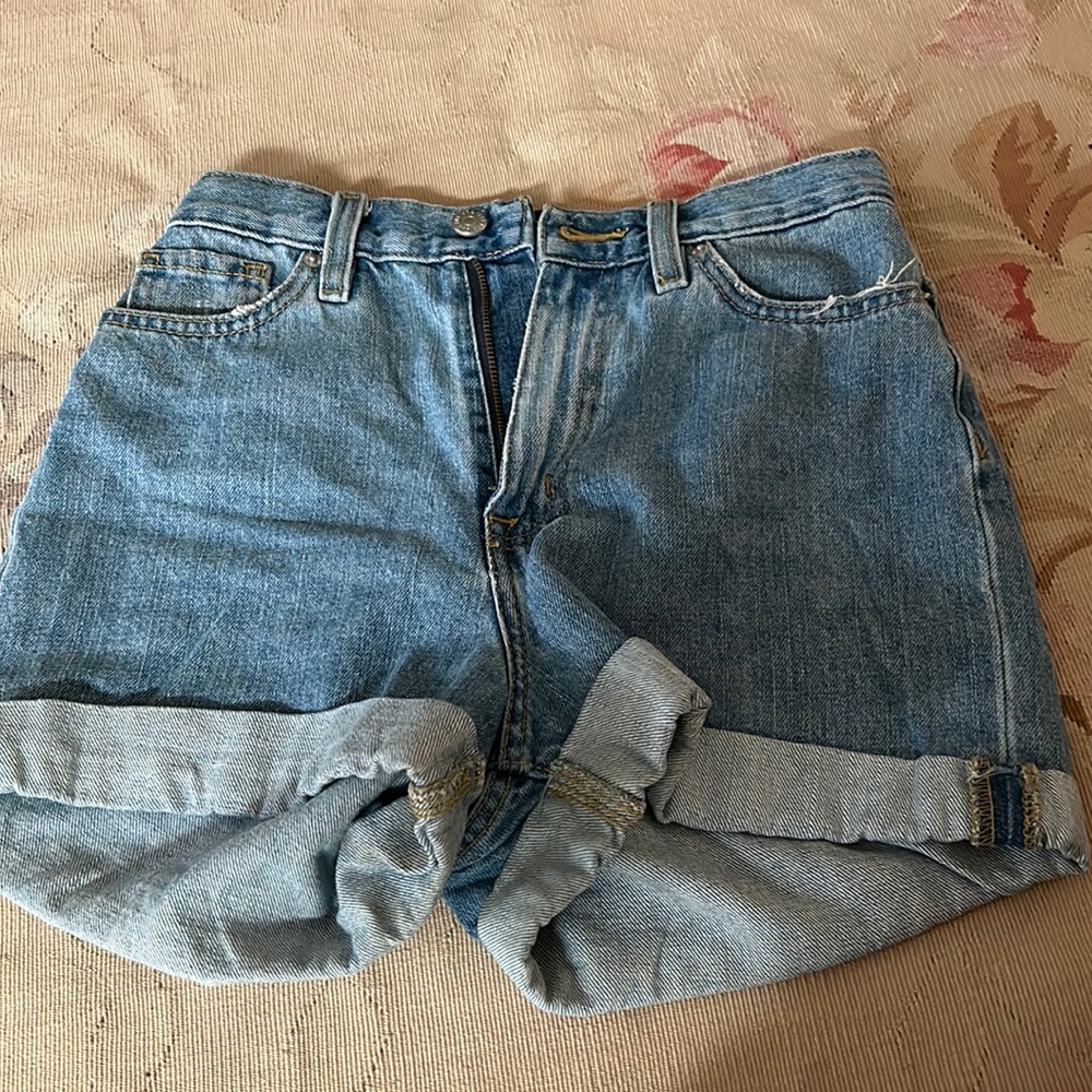 Size 24 worn denim shorts